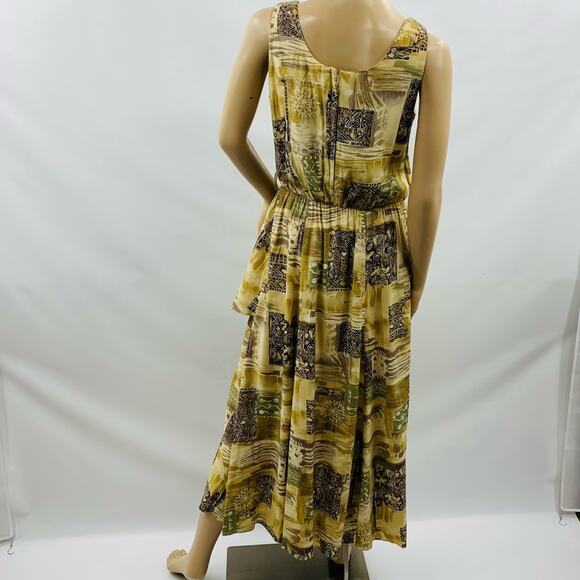 Vintage Farouche Peplum Waist Maxi Dress - Picture 5 of 11